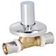 Ball valve for flush-mounted installation with cap Standard 1