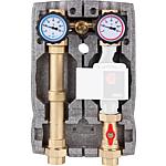 Heating circuit set Easyflow DN25 R1" with overflow valve and EPP insulation, model 4 non-mixed