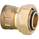 Eurocone screw connection parts, screw connection, IT x IT with rotatable nut, bare brass