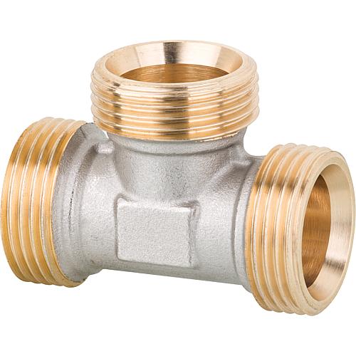 Union T piece 3/4" Euro-cone nickel plated for compression coupling