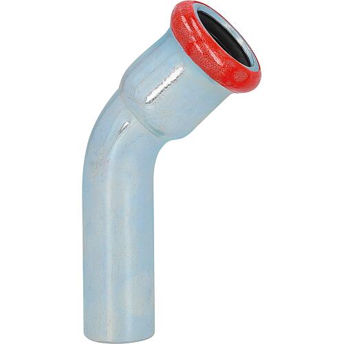 Carbon steel press fitting M-profile elbow 45° (f/m) 15 mm