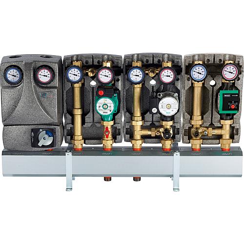 Heating circuit set Easyflow DN25 R1" with overflow valve and EPP insulation, model 4 non-mixed Anwendung 2