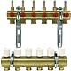 Brass underfloor heating manifold model R553F DN 25 (1")