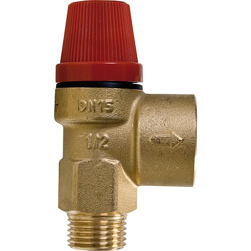 Diaphragms Safety valve Heating DN 15 (1/2 ") AG x DN 20 (3/4") IG Standard 1