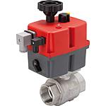 2-way electric ball valve, straight connection