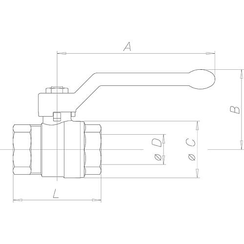 Vanne à boisseau sphérique eau potable PN 40 Femelle/mâle Standard 2