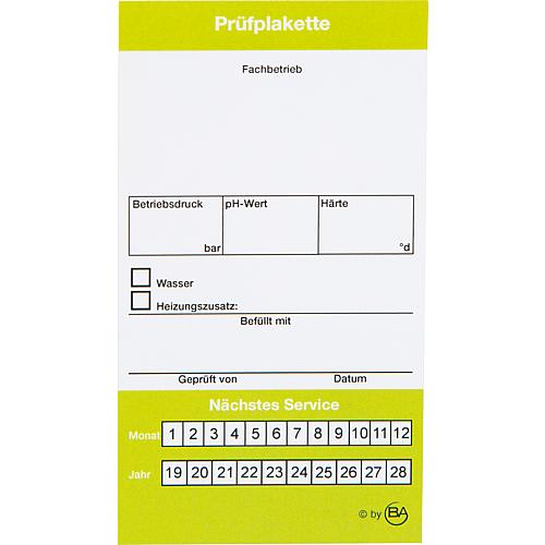 Heatcheck inspection plates Box (64 x 108 mm) with 12 stickers