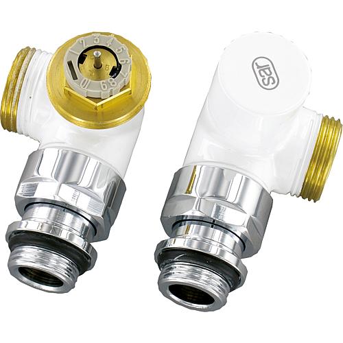 Design thermostatic valve body set, corner shape, DN15 Standard 1