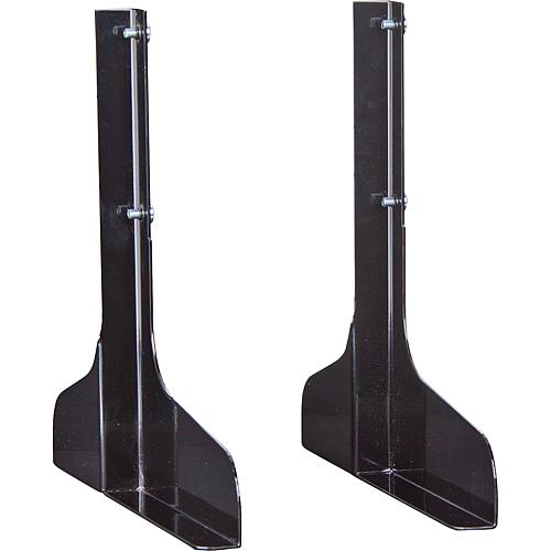 Strand feet, black stell for infrared heater wall mounting, 1 pair