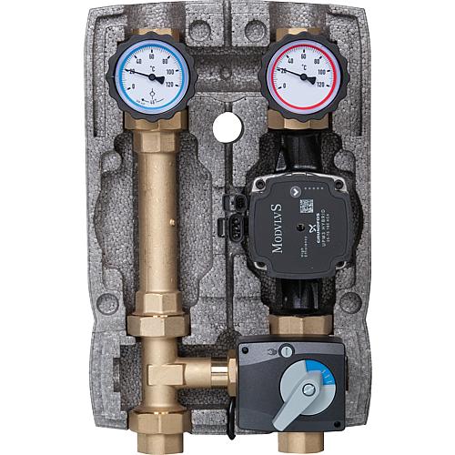 Heating circuit set Easyflow DN25 3-way mixer with actuator Grundfos UPM3 Hybrid 25-70,