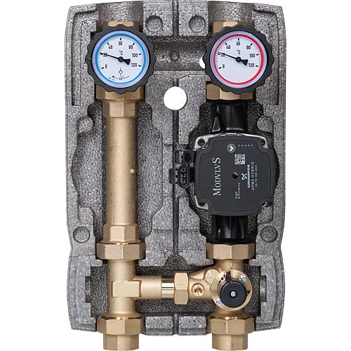 Heating circuit set Easyflow DN25 (1”) with 3-way mixing valve without mixer motor Standard 3