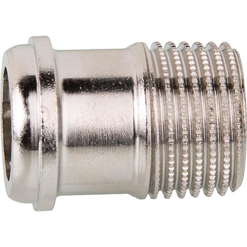 Screw nipple R 3/8", conical sealing, nickel-plated brass Heimeier 0121-01.010