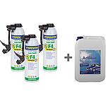 Paquet avantageux 3x produit anti-fuite pour chauffage F4 Express, 400 ml + AdBlue® bidon 10 l