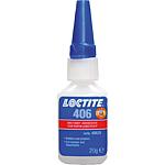 Adhésif instantané pour plastique & caoutchouc LOCTITE 406, 20g