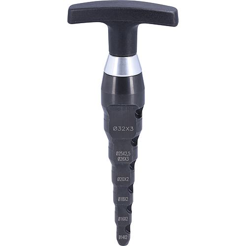 Deburrer/calibrator with ratchet function (ø 14, 16, 18, 25, 26, 32 mm) Standard 1