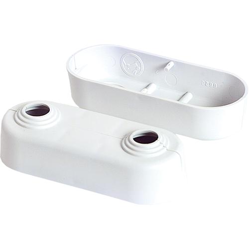 Radiator double collars, white Standard 1