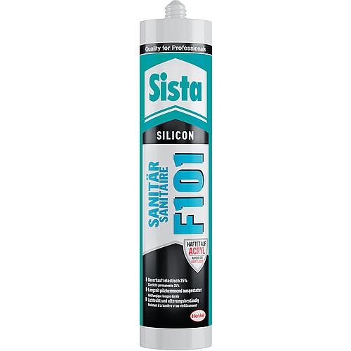 Plumbing silicone SISTA F101 transparent (gloss) 300 ml cartridge