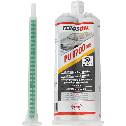 Body repair adhesive medium strength (2C polyurethane) TEROSON PU 6700 ME, 50ml double cartridge