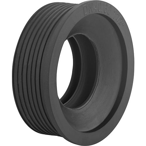 Black rubber sleeve for PVC connecting pipe Ø 59 mm nominal size 40/60 for 1 1/2