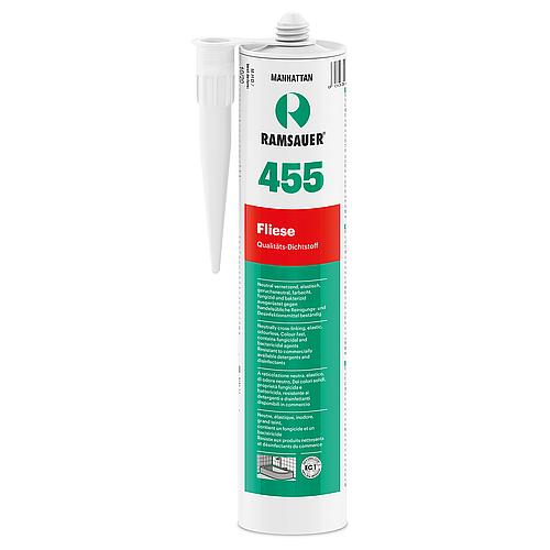 Neutral-curing 455 Silicone sealant 310ml Colour: grooved grey