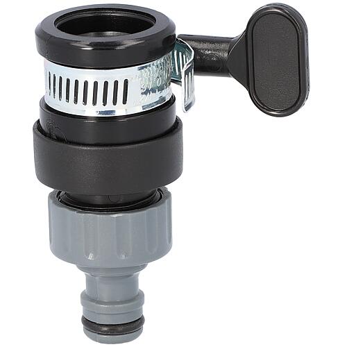 Raccordement universel pour robinet sans filetage, avec Ø ext. 14-17mm