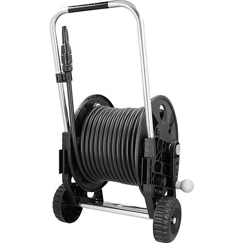 Plastic/aluminium hose trolley, Genius set 
with 30 m hose and spray nozzle Anwendung 7