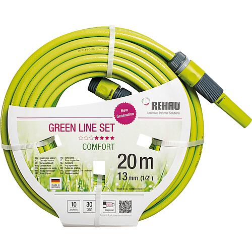 Water hose set Green Line 13 mm 1/2” 20 m with fittings