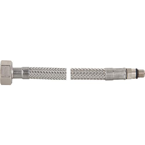 Flexible connection hose 1/2" sl. nut x M10 350 mm, langer nipple