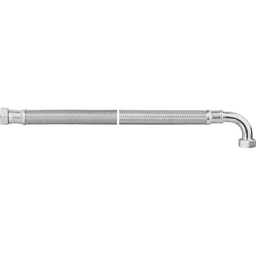 Flexible tressé KTW-A inox L=1000 mm 1" coude fem x fem