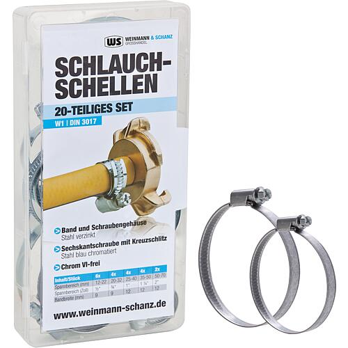 Kit colliers de serrage pour tuyau WS - 20 pces