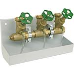 Compact manifold T-junction valves