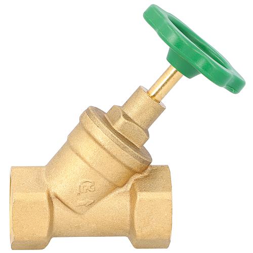 Bevel seat valve without draincock DN 25 1"