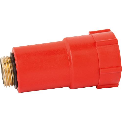 Installation plug 1/2" with brass thread (O-25) red