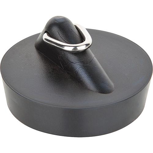 Plug with triangular ring upper Ø 38.5 mm, Sink valve, black