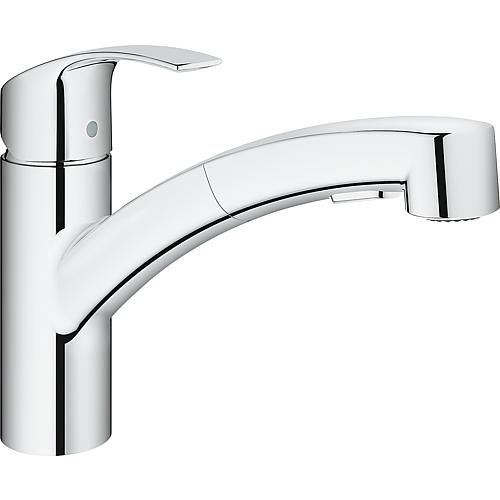 Sink mixer Grohe Eurosmart Chrome, with pull-out dual rinse spray