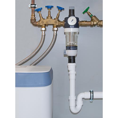 Röhrengeruchsverschluss für Hauswasserstationen Anwendung 1