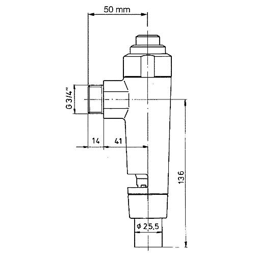 Pièces de rechange pour robinet temporisé WC type 880 Standard 1