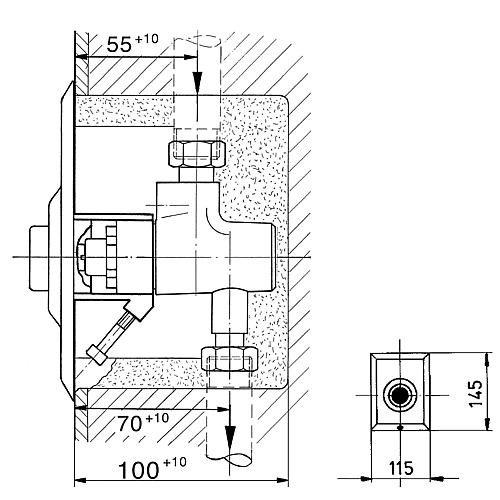 Pièces de rechange pour robinet temporisé d´urinoir type 601 Standard 1