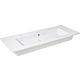 Vasque Elikia 1210x180x510 mm 2 trous robinet céramique blanc