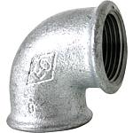 Malleable cast iron fittings galvanised/black