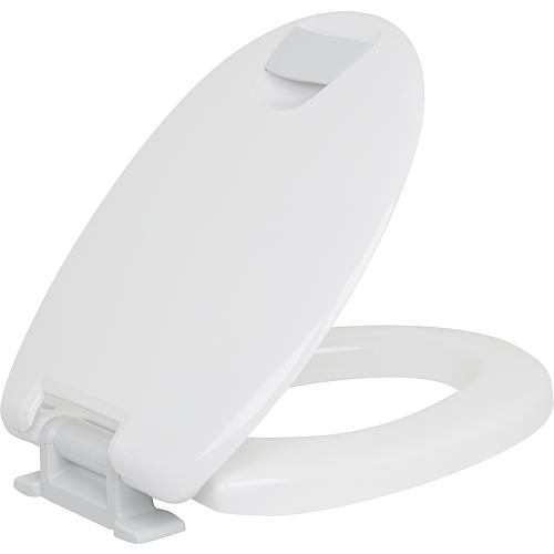 Toilet seat Hamberger Haromed Soft close, 5cm seat height Grey handles