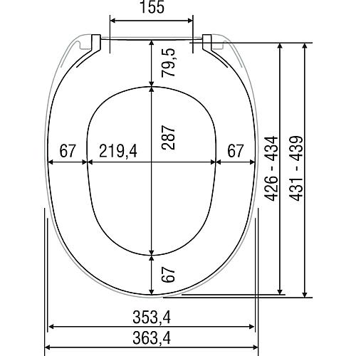 Abattant WC modèle Twist Standard 2