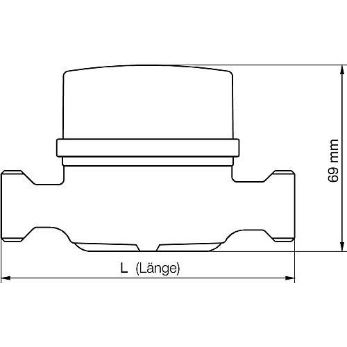 Compteur d'eau d'appartement en saillie Modularis
ETW-EAX pour eau chaude jusqu'à 90 °C Standard 3