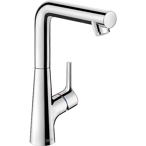 Washbasin mixer Hansgrohe Talis S, projection 152 mm, chrome, swivel spout