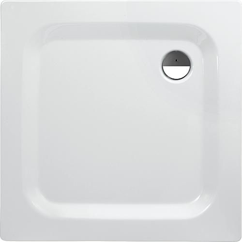 Shower trays EDURA square 1000x40x1000 mm enamelled steel, white