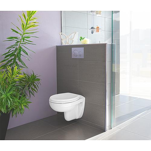 Wall washdown toilet Eurovit, rimless