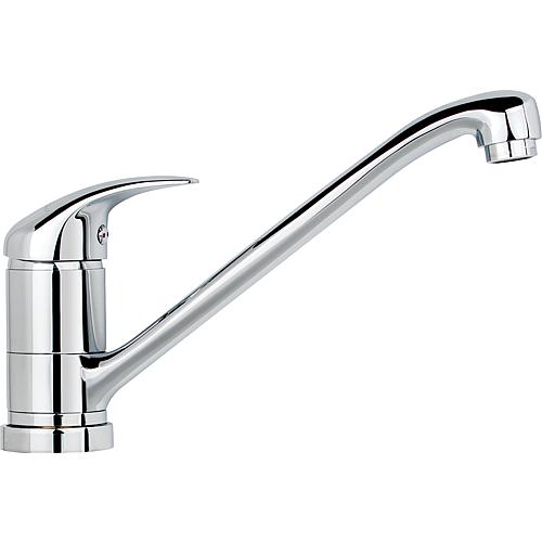 Sink mixer Rumba II, for installation in front of a window, projection 236 mm, chrome-plated