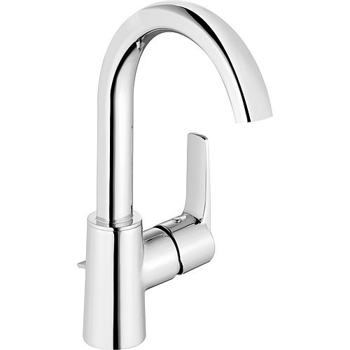 Heinrichschulte Alpha 300 washbasin mixer, swivel spout, projection 150 mm, chrome