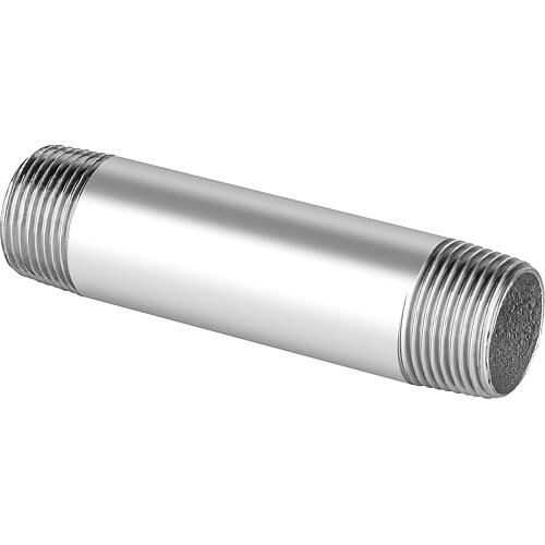 Pipe double nipple, galvanized 3/4", 100mm male/male