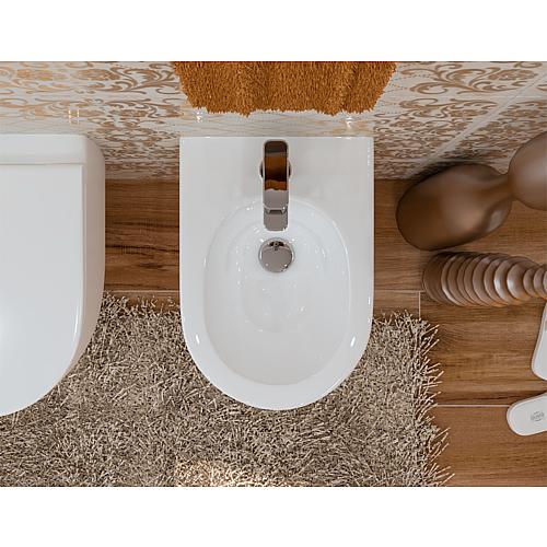 Wall-mounted flushdown toilet Elanda, 355x340x515 mm, ceramic, white